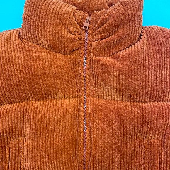 NWT 7 for All Mankind Corduroy Cropped Puffer Jacket Size S - Picture 12 of 16